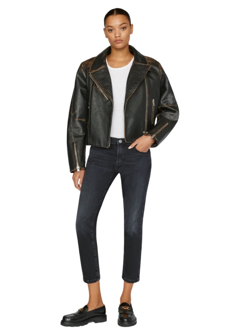 Frame‎ Denim Le Garcon crop 25 manserra